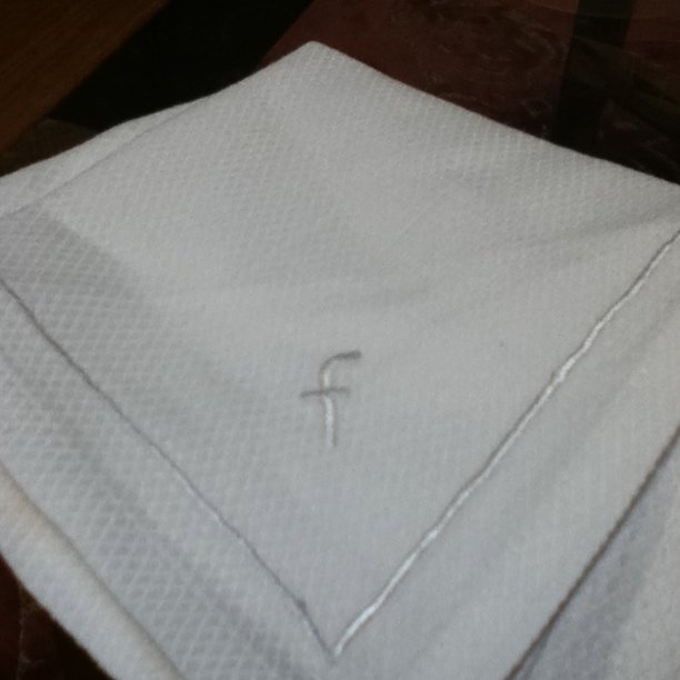 White Facebook handkerchief!? (Taken with Instagram at The Courtyard)